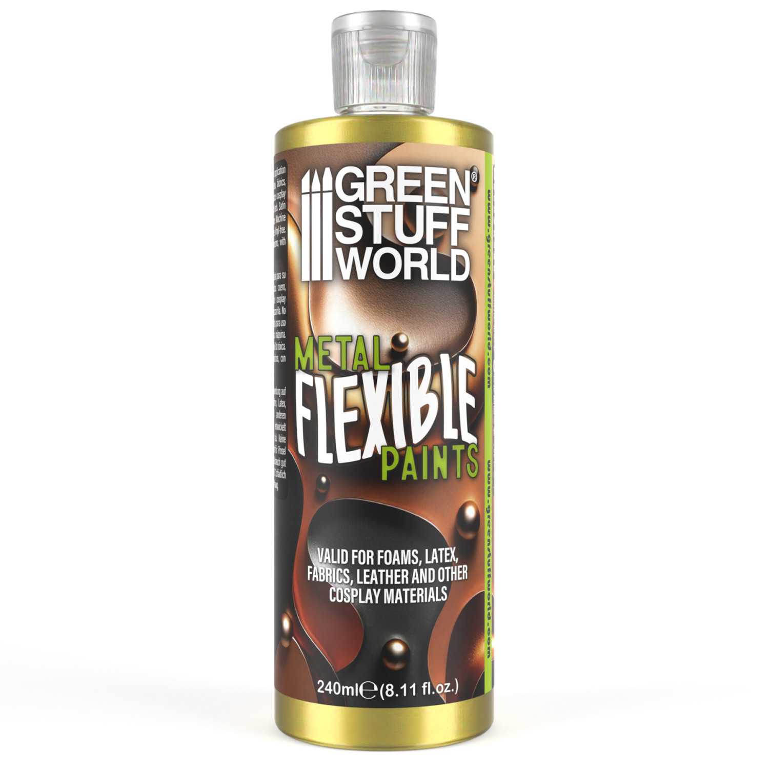 Pintura Metalica Flexible Dorada 240ml