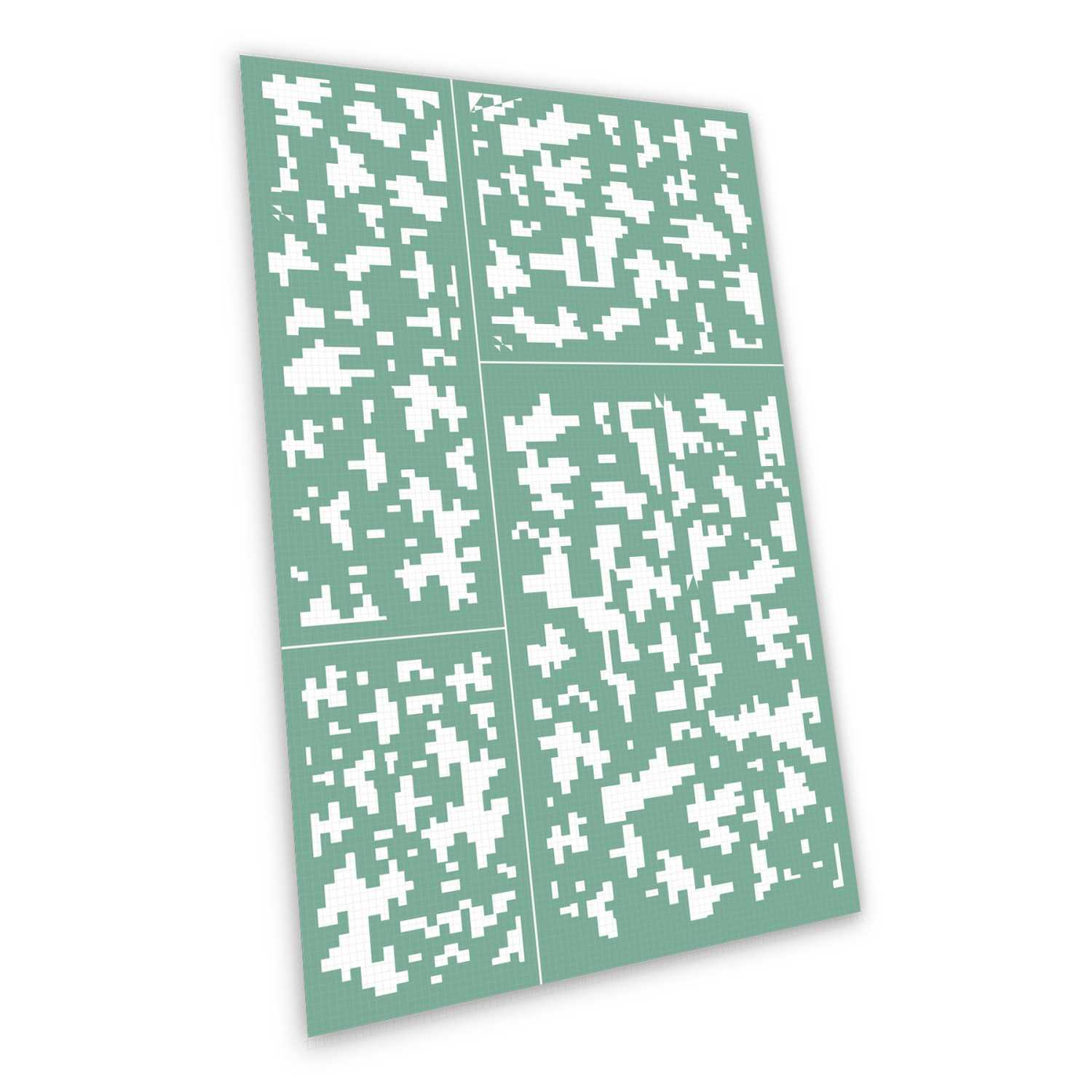 Plantillas autoadhesivas - Camuflaje de pixeles