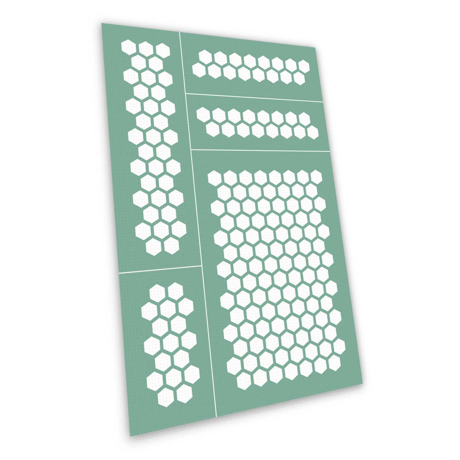 Plantillas autoadhesivas - Hexagonos S - 6mm