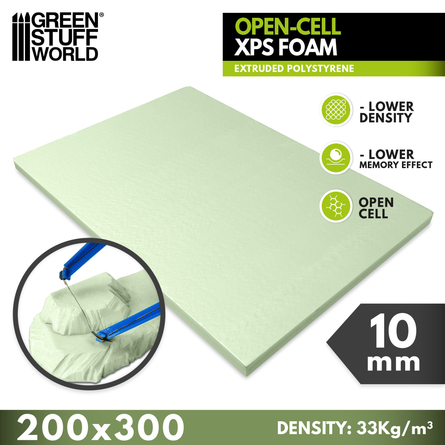 Poliestireno Extruido XPS 10 mm - Celda abierta