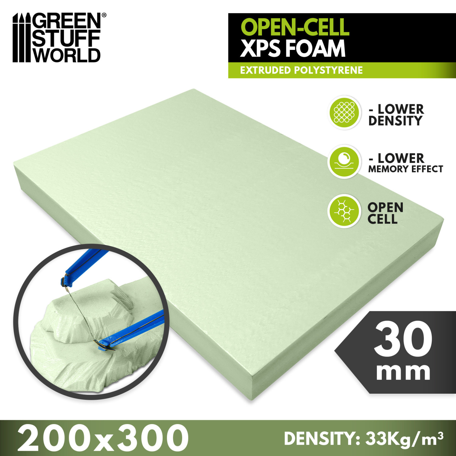 Poliestireno Extruido XPS 30 mm - Celda abierta