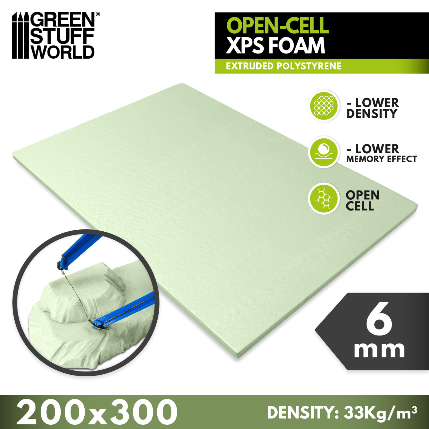 Poliestireno Extruido XPS 6 mm - Celda abierta