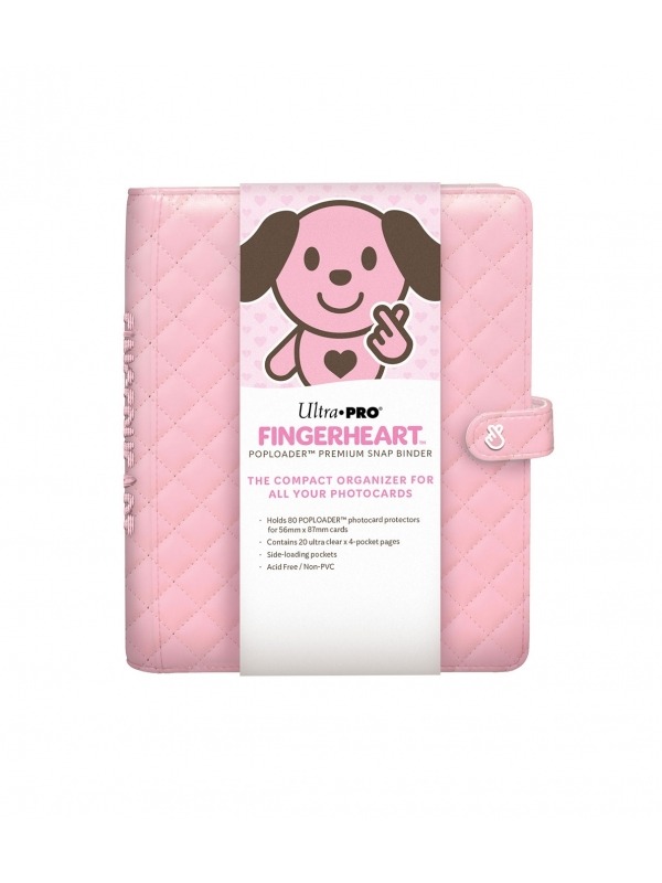 Premium Snap Binder Carpeta con Cierre a Presión Fingerheart Blush Poploader - Ultra Pro