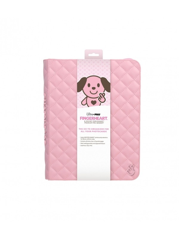 Pro - Binder Carpeta con Cremallera 9 bolsillos Fingerheart Blush Poploader - Ultra Pro