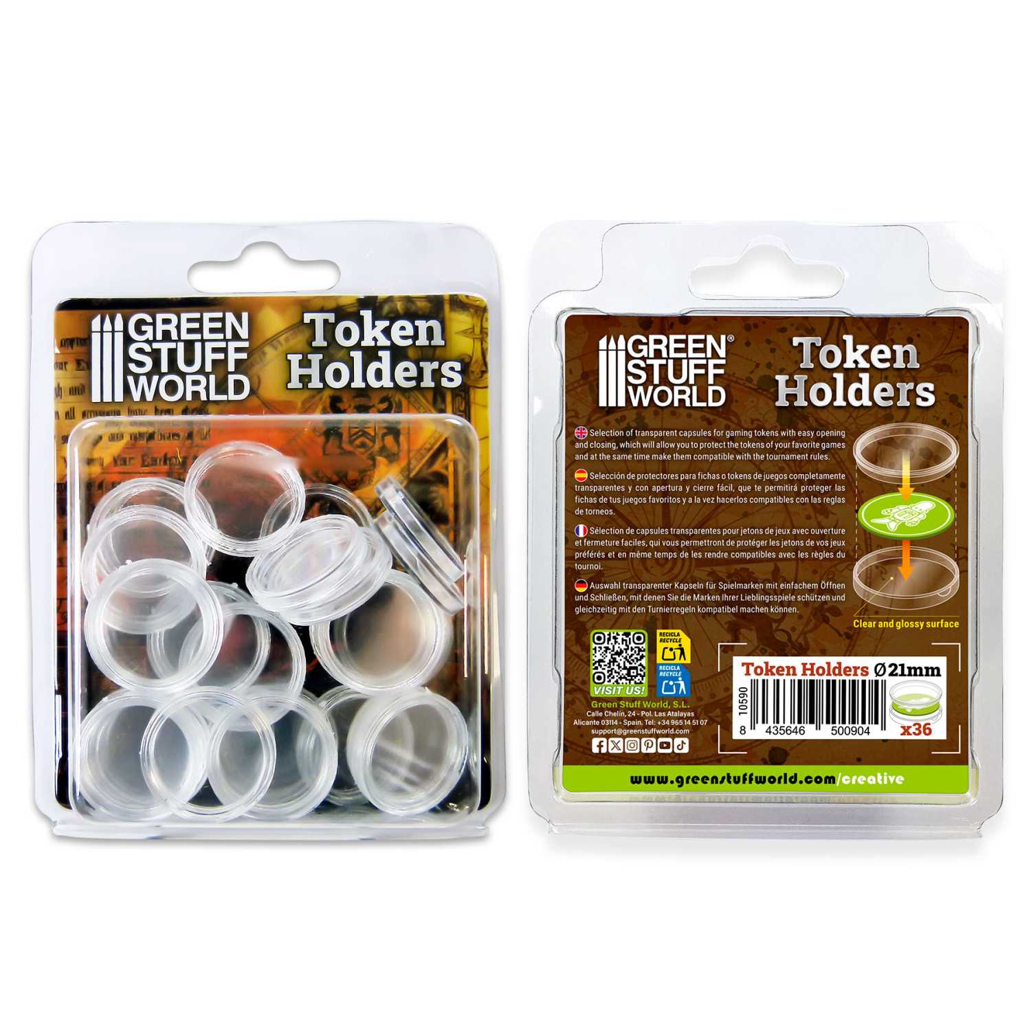Protectores para Fichas 21mm