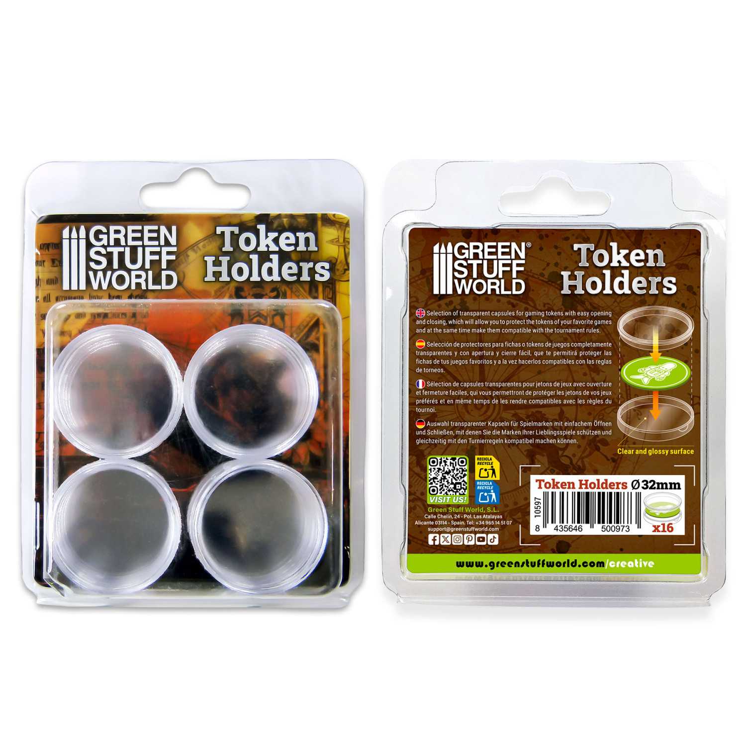 Protectores para Fichas 32mm