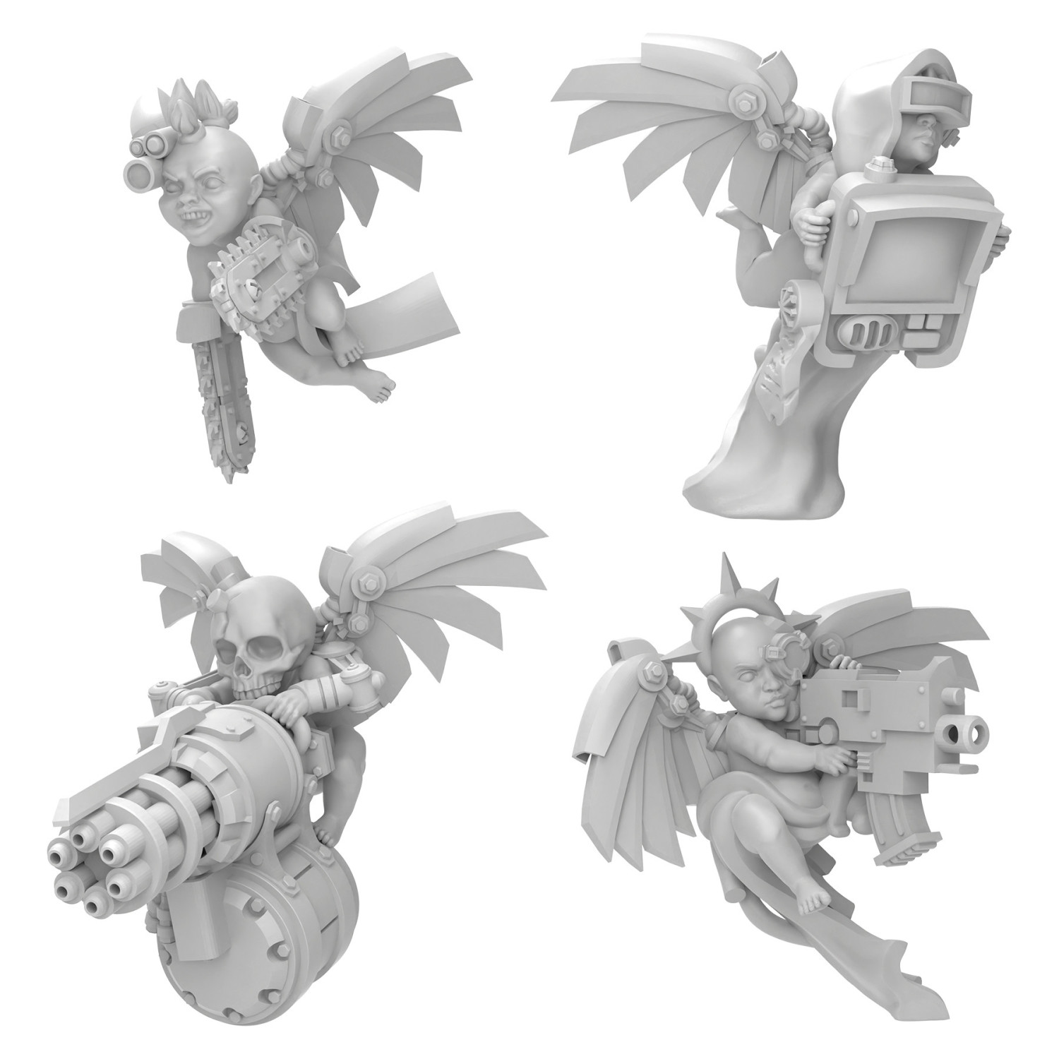 Querubines 40k - Servidores Querubines 1:48