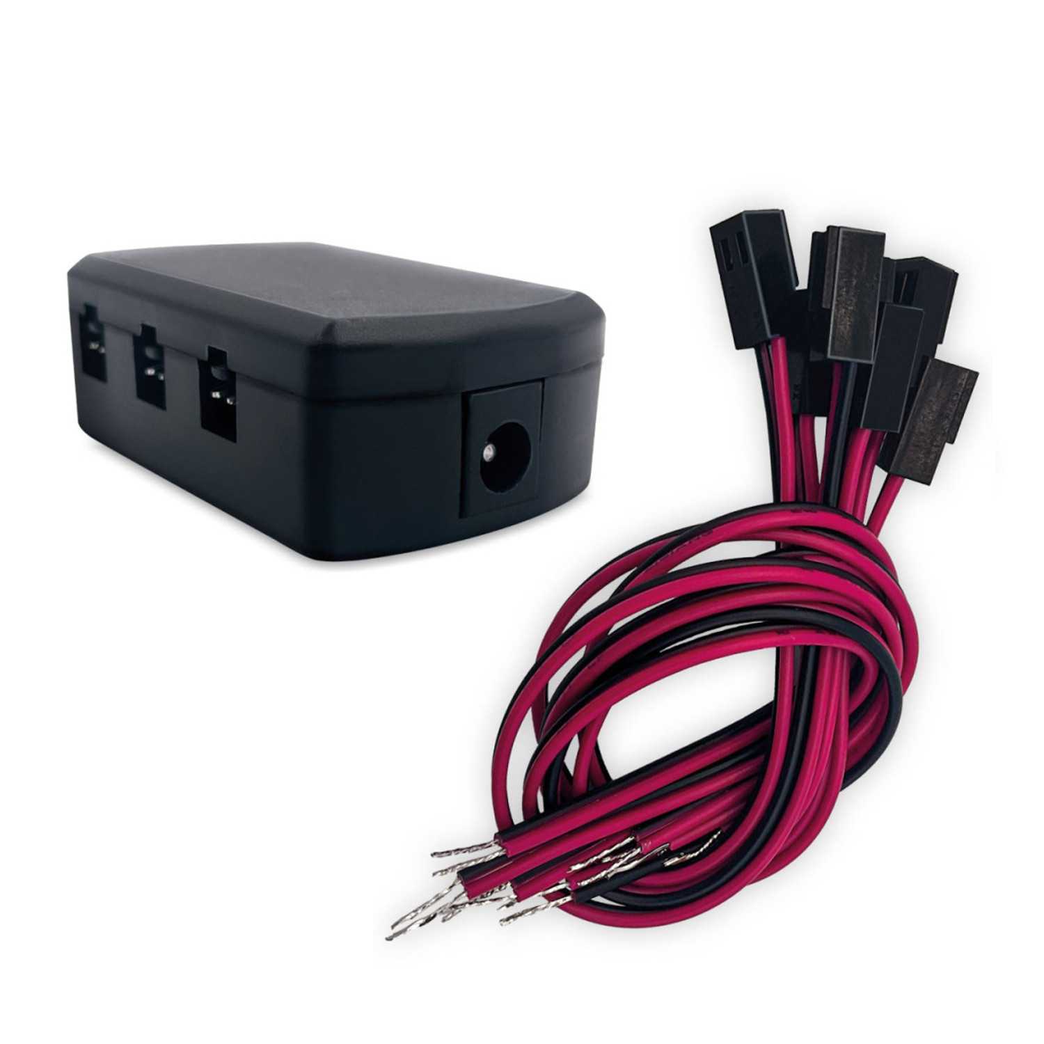 Repartidor HUB de 6 puertos + 6 cables de conexión rápida