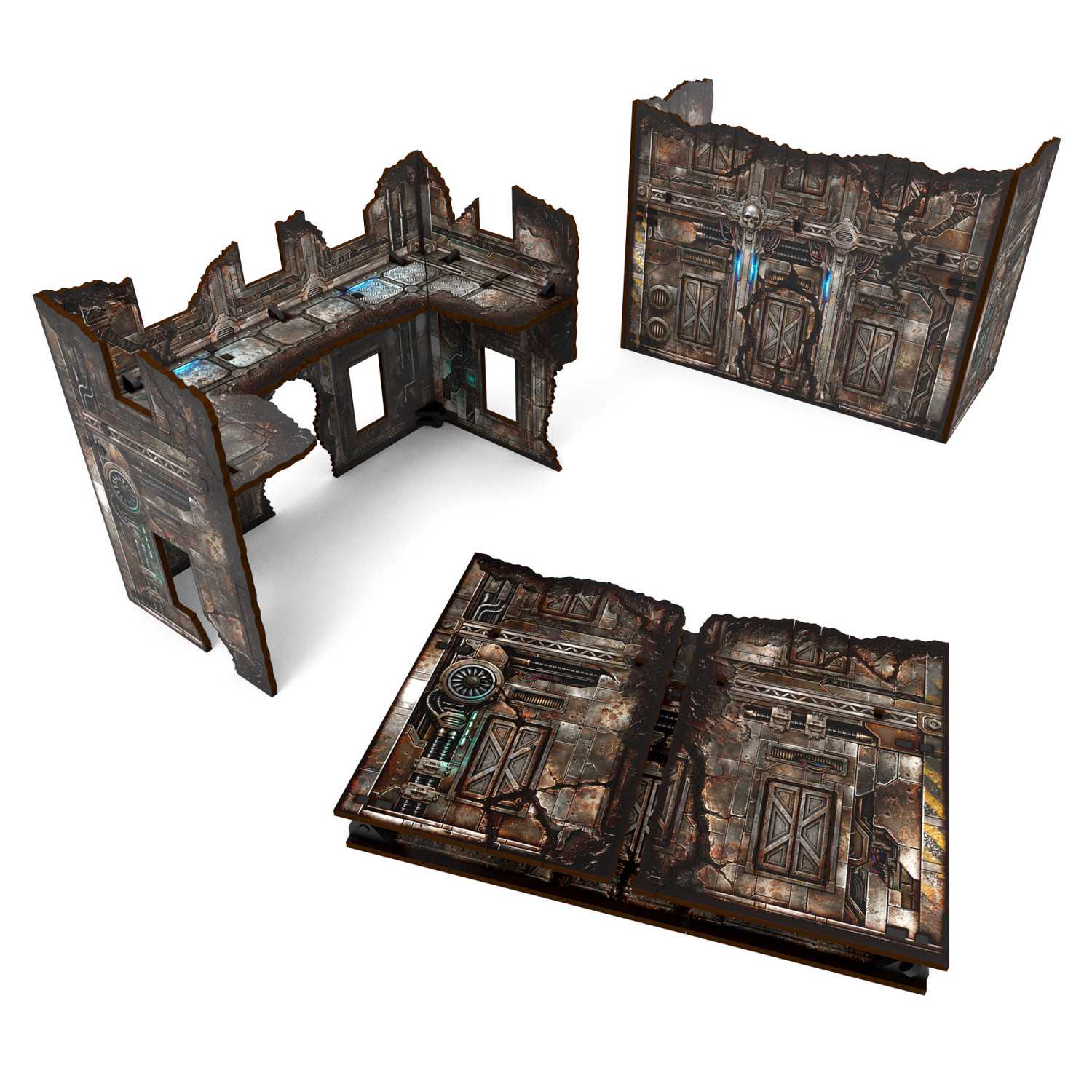 Ruina plegable en forma U prepintada Matched Play - Sci-fi