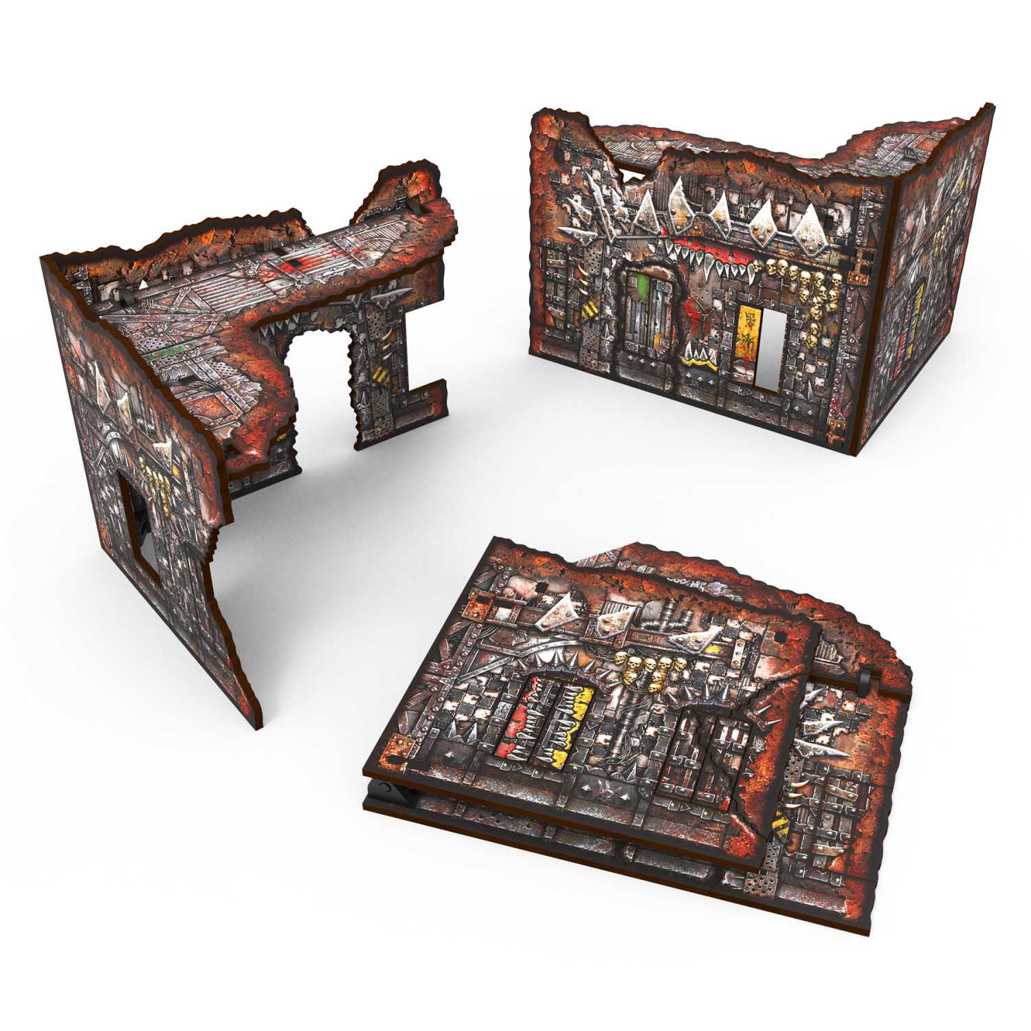 Ruina plegable Pequeña en L prepintada Matched Play - Orcos