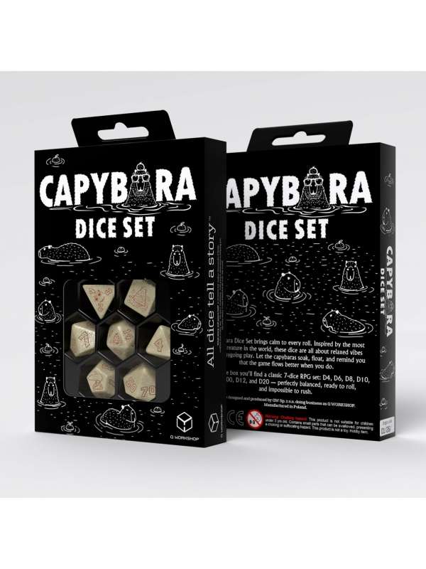 Set de Dados D4 Capybara: Sleepie - Q Workshop