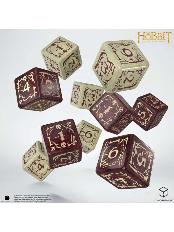 Set de Dados D6 Goblins (10 Unidades) - The Hobbit - Q Workshop