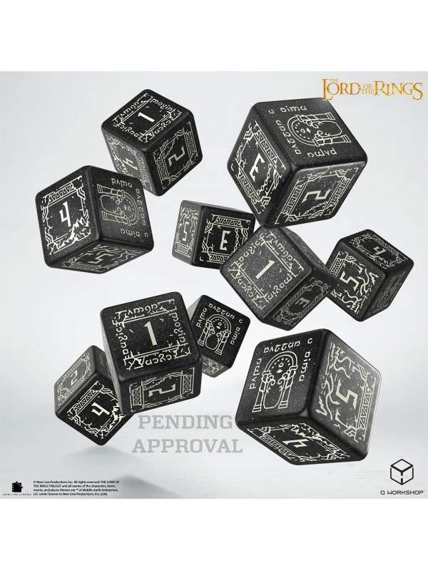 Set de Dados D6 Moria (10 Unidades) - The Lord of the Ring - Q Workshop