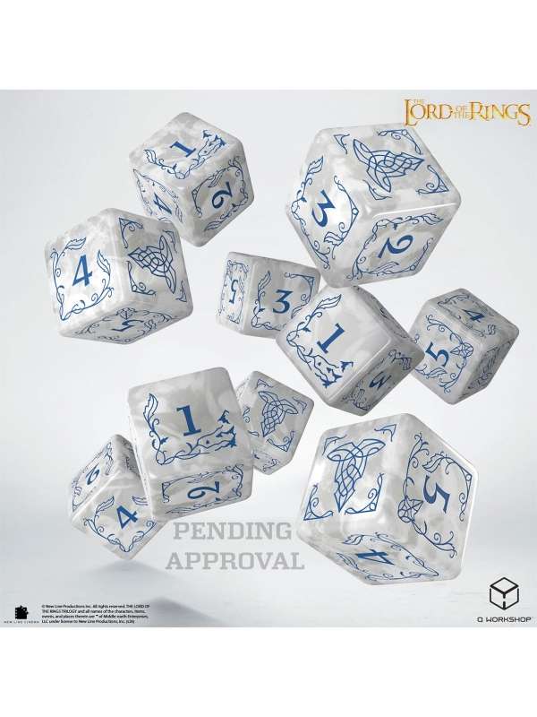 Set de Dados D6 Rivendell Stone (10 Unidades) - The Lord of the Ring - Q Workshop