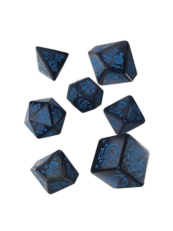 Set de Dados Jumbo Cats Dice: River - Q Workshop