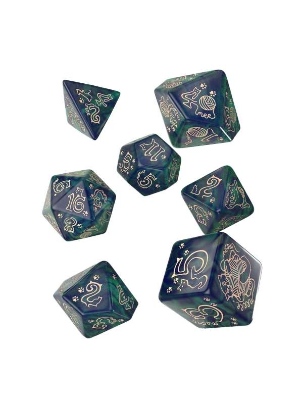 Set de Dados Jumbo Cats Dice: Whiskers - Q Workshop
