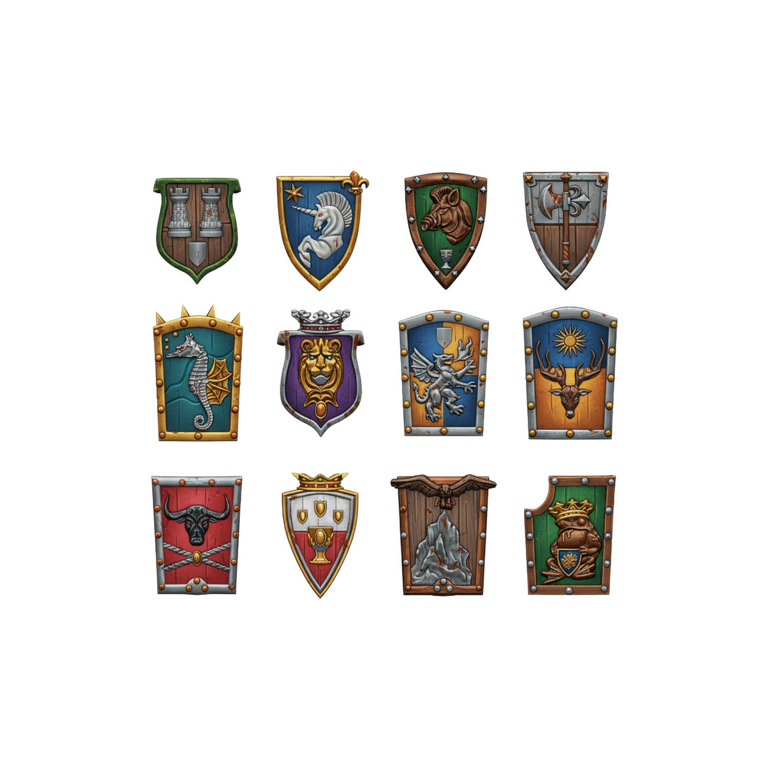Escudos Medievales Old World 1:48
