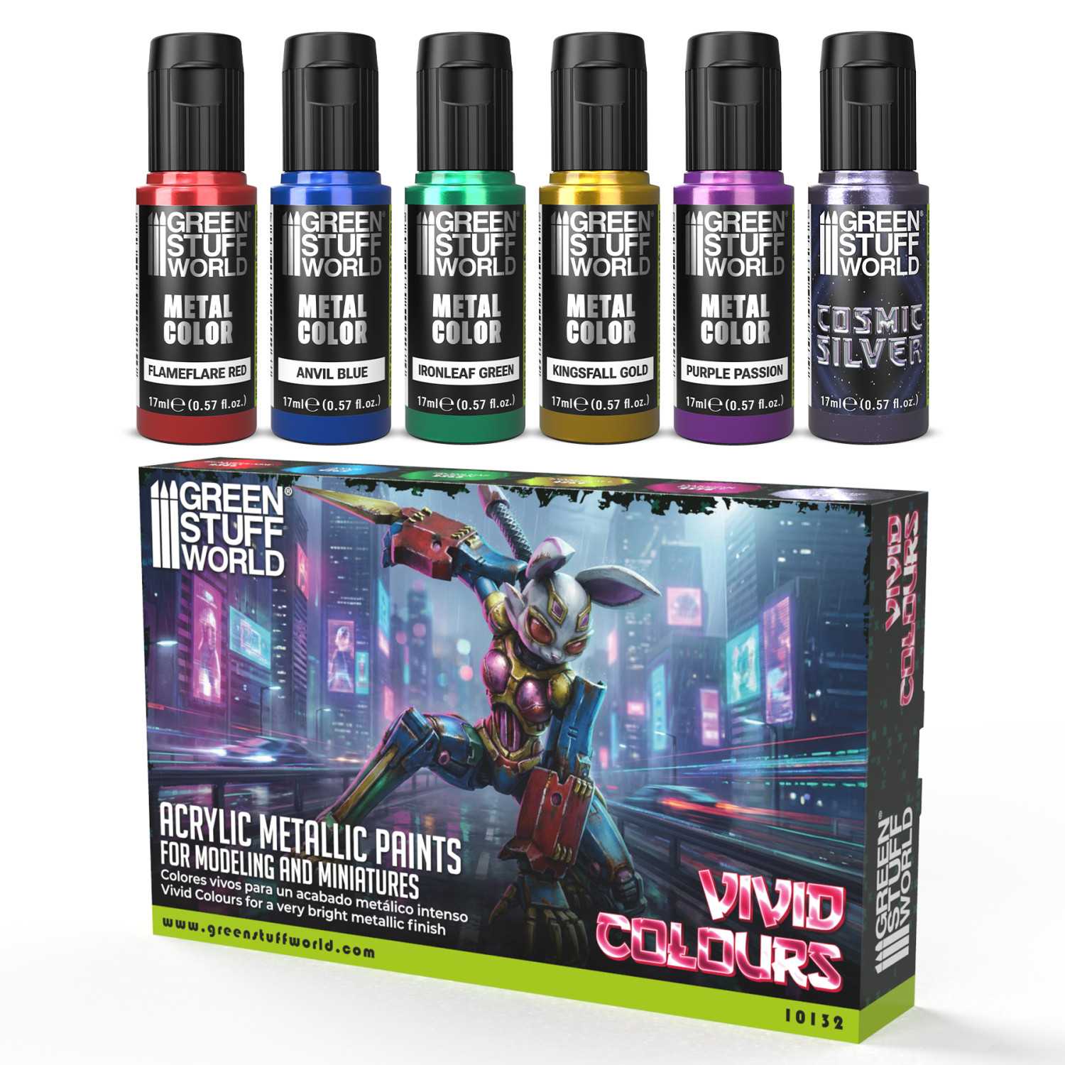 Set Pinturas Metalicas - Vivid colors