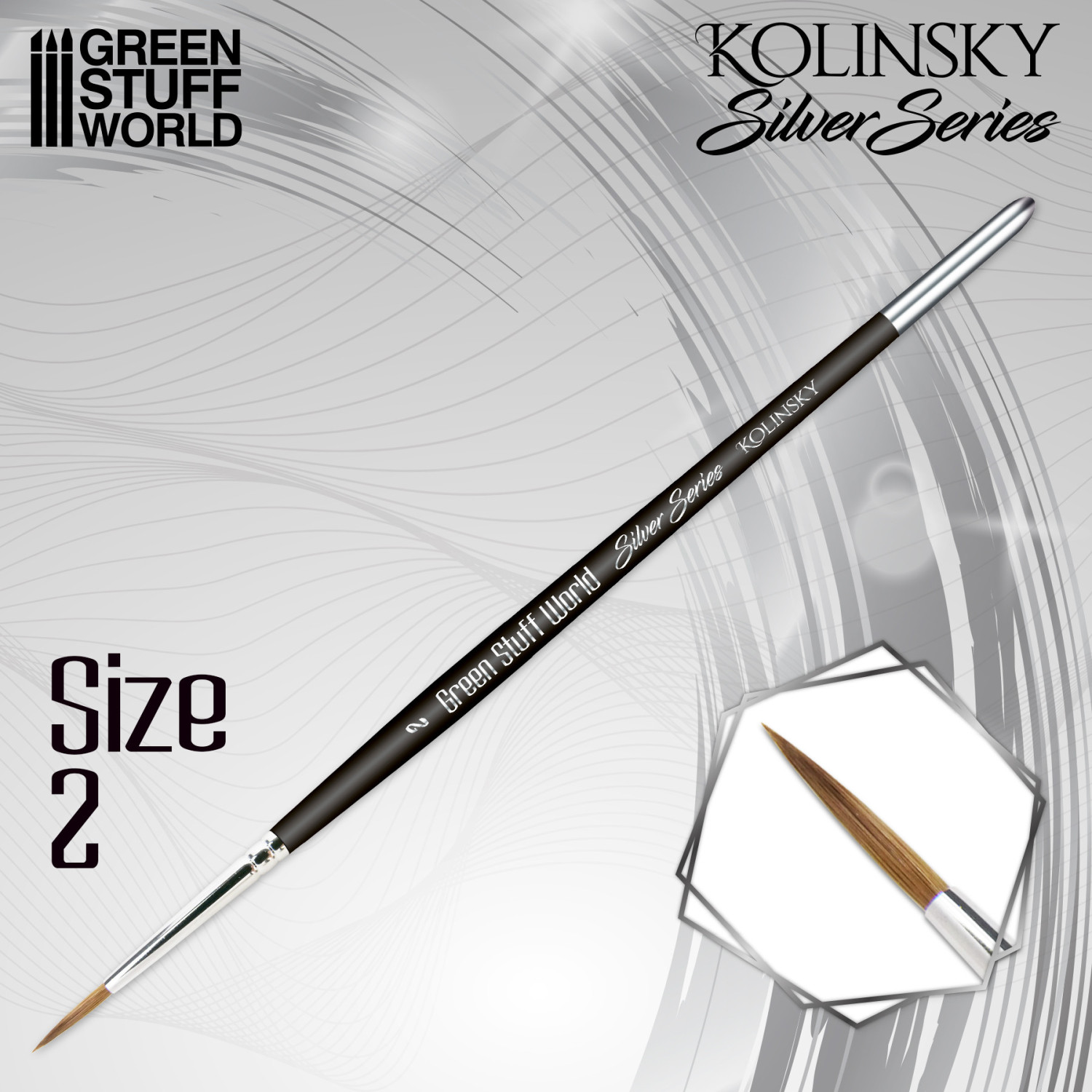 SILVER SERIES Pincel Kolinsky - 2