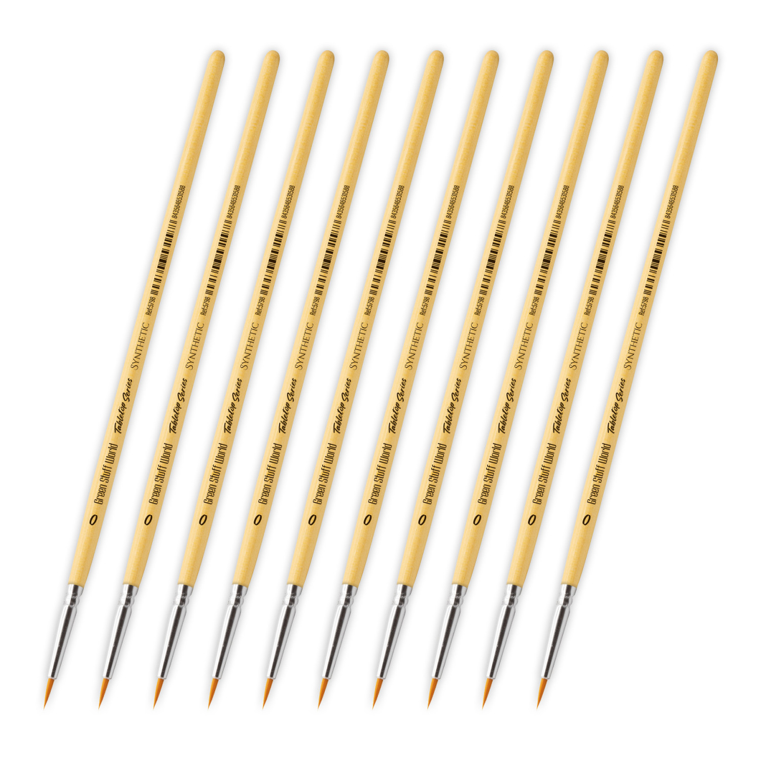 TABLETOP SERIES Set Pinceles Sinteticos 0 (Pack x10)