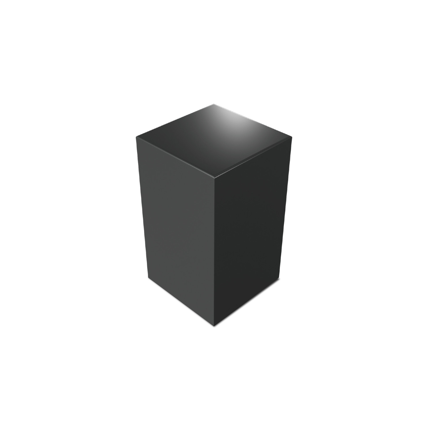 Taco Cuadrado 2.5x2.5 cm - Negro