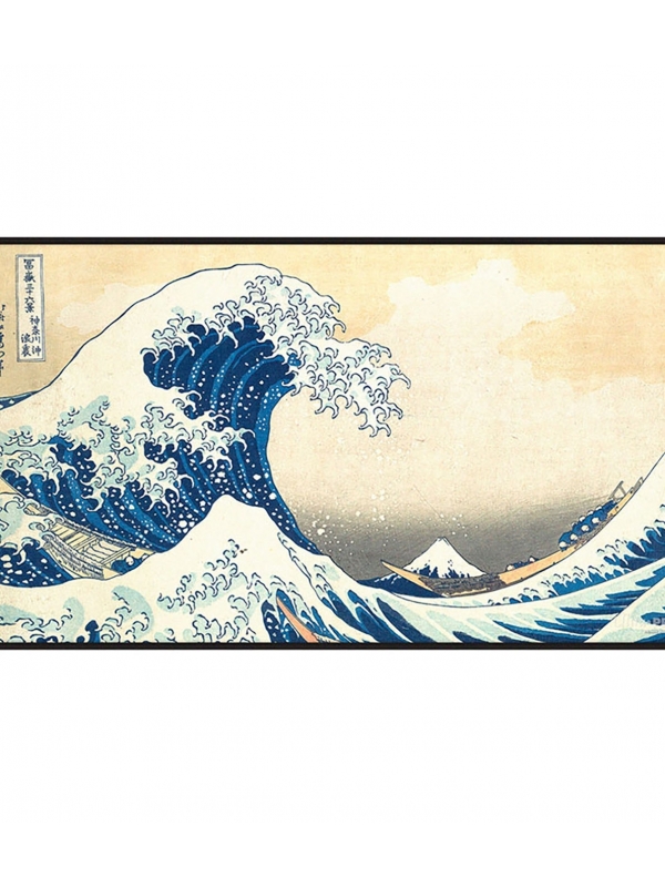 Tapete Black Stitched Playmant The Great Wave off Kanagawa by Hokusai - Ultra Pro