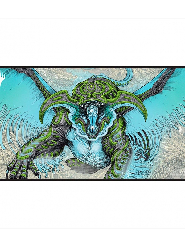 Tapete Black Stitched Playmat Temur 610mm x 343mm Tarkir Dragonstorm Magic The Gathering - Ultra Pro
