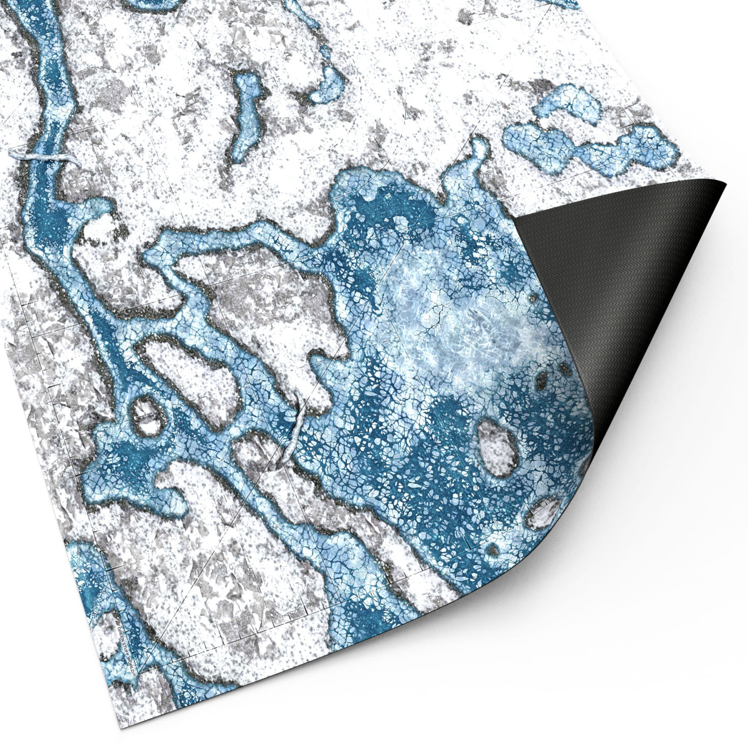 Tapete Neopreno 44x60'' Blizzard Hollows con zonas de despliegue