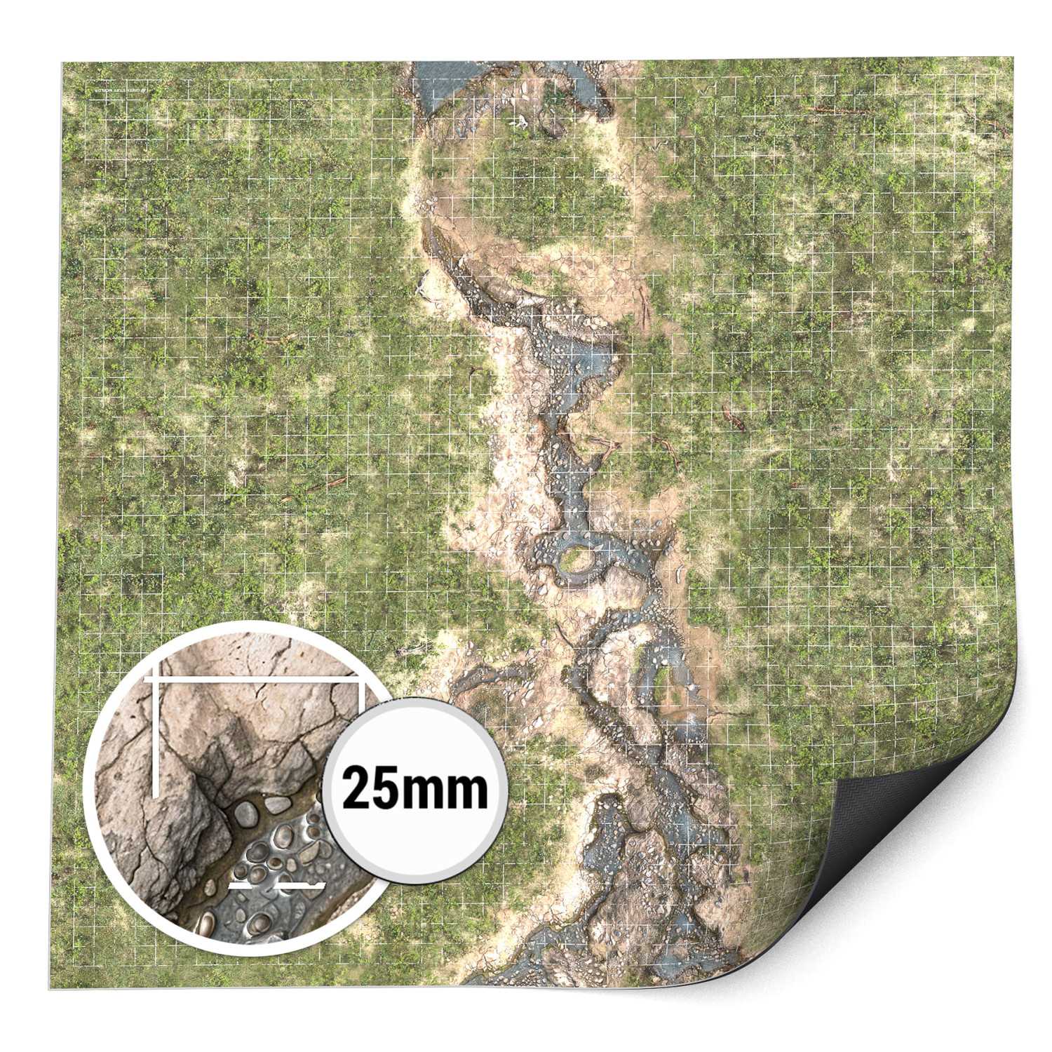 Tapete Neopreno Mazmorra con Cuadricula - Duskriver Meadows 120x120cm