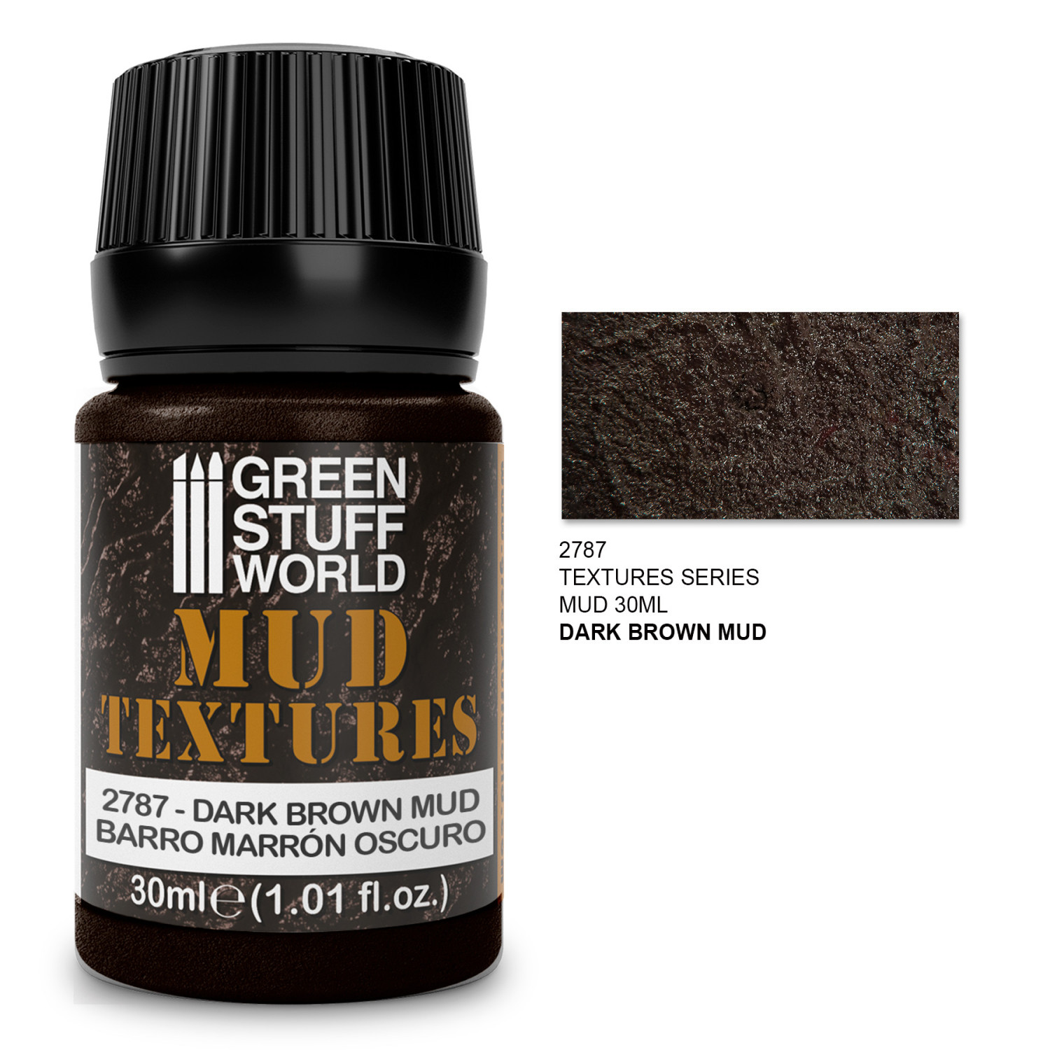Textura de barro - BARRO MARR�"N OSCURO 30ml