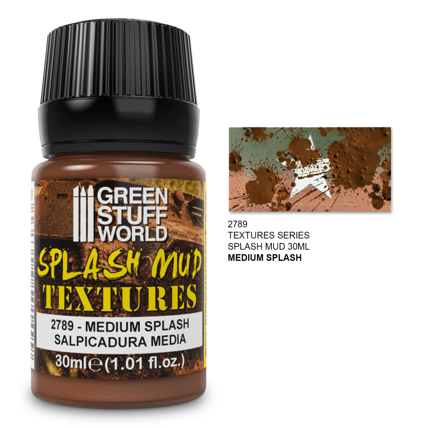 Textura de barro salpicado - MARRON 30ml
