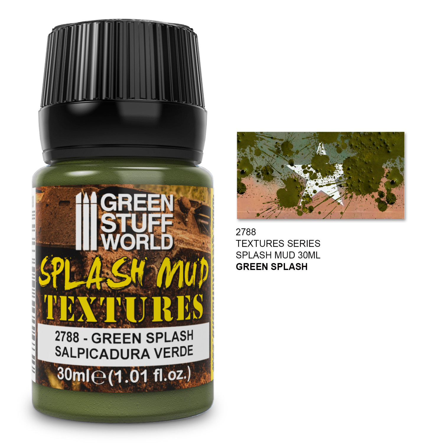 Textura de barro salpicado - VERDE 30ml