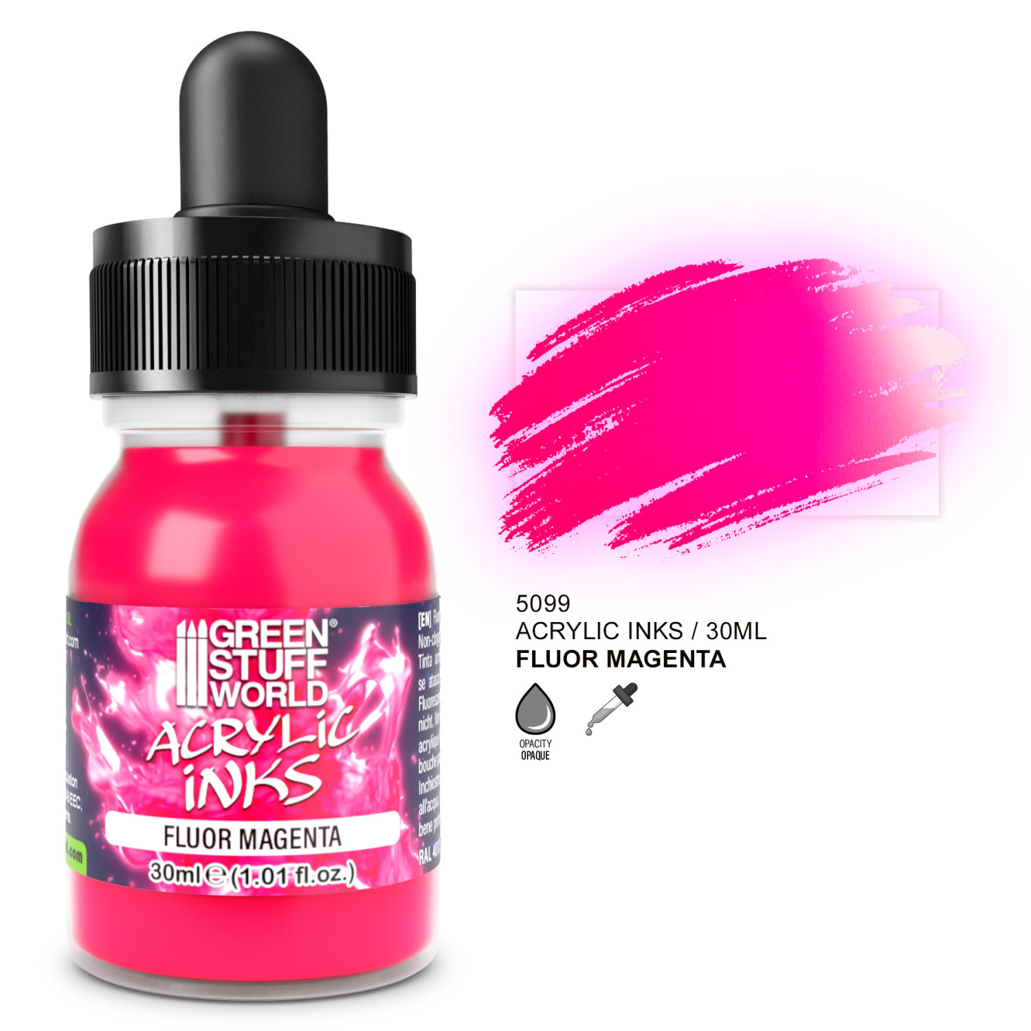 Tinta Acrilica Fluor - Magenta