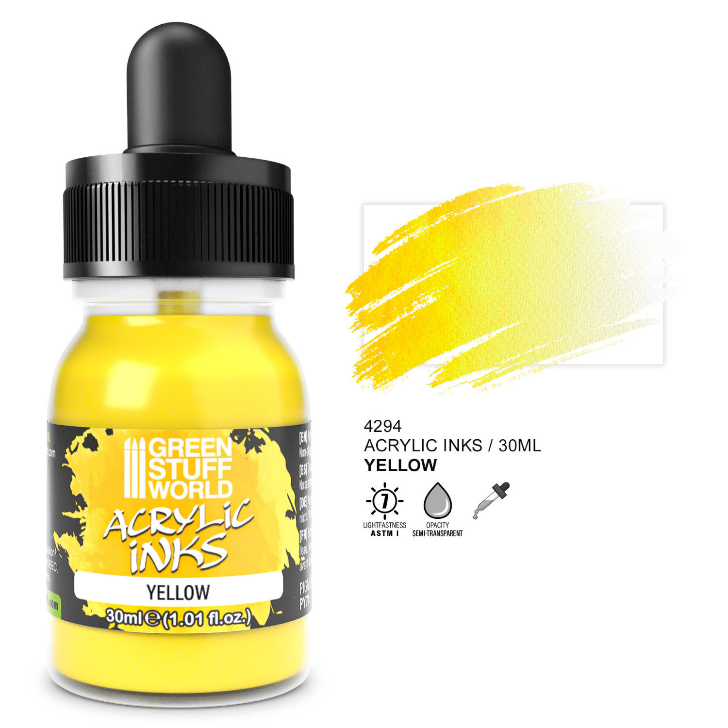 Tinta Acrilica Opaca - Amarillo