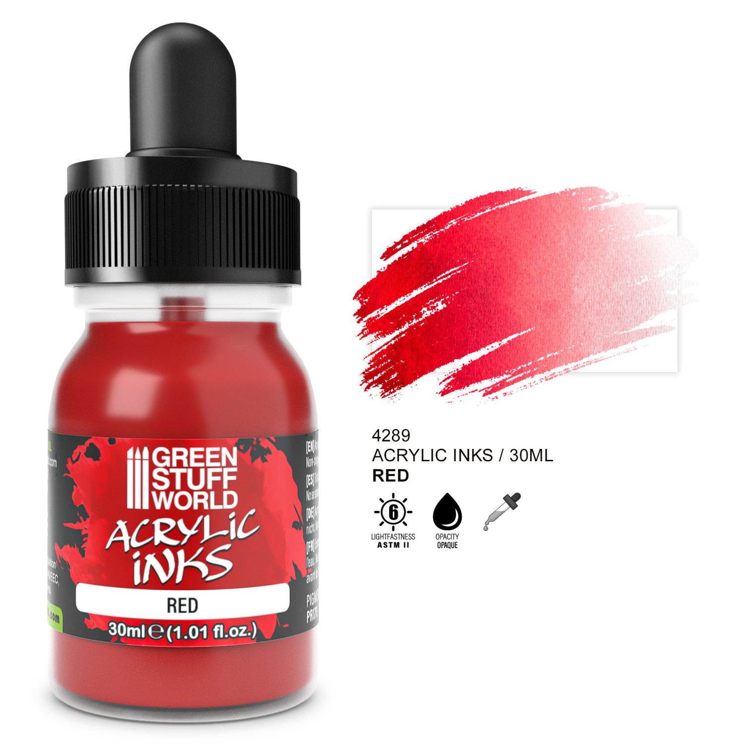 Tinta Acrilica Opaca - Rojo