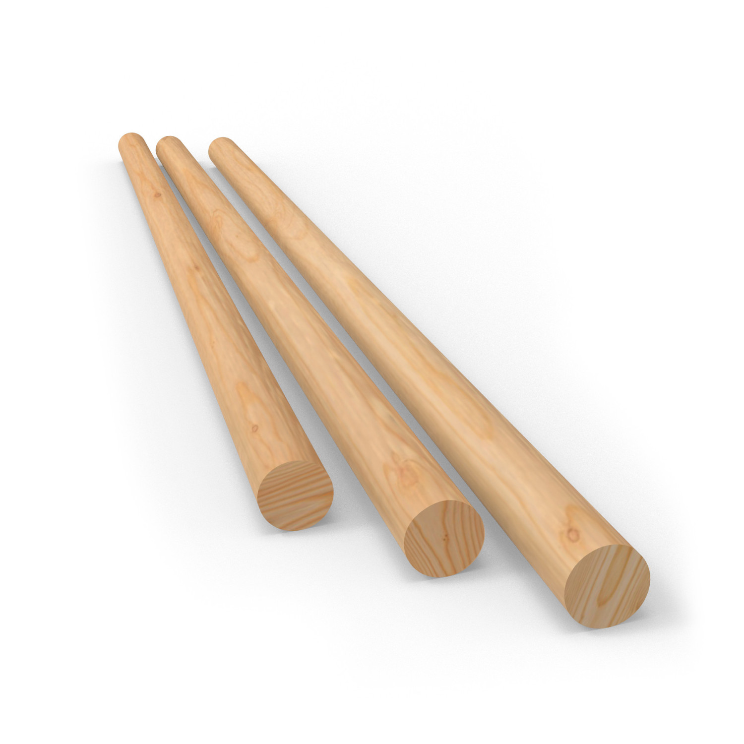 Varilla Redonda Madera Pino 8x250mm