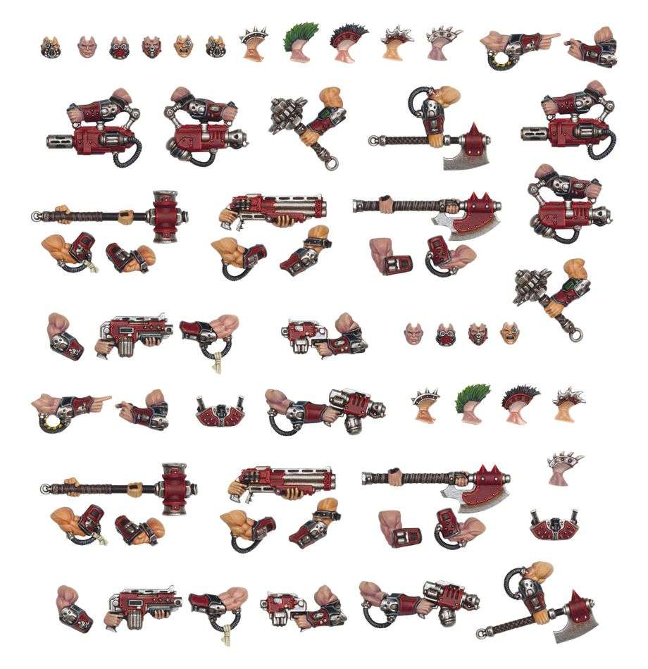 Armas y mejoras de los Goliath