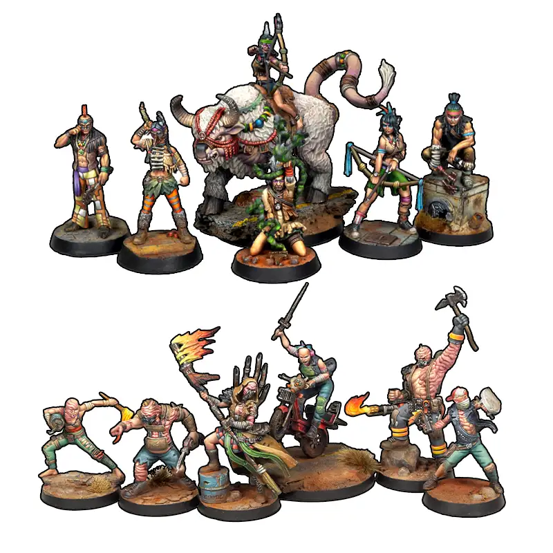 Starter Set 2 jugadores para Punkapocalyptic (UNAMI / SANGRE NEGRA)