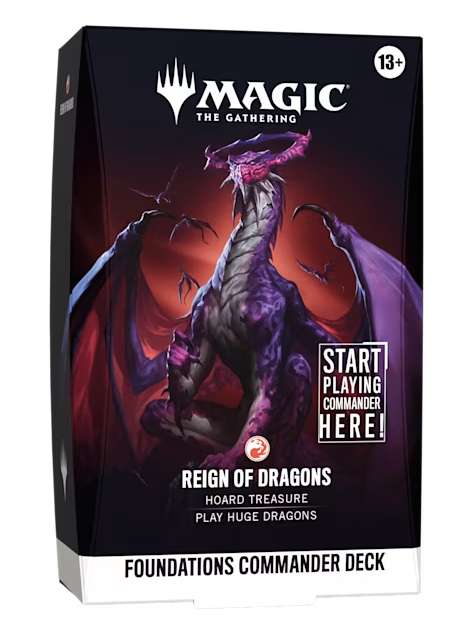 Mazo Commander Reign of Dragons Foundations Inglés - Magic The Gathering