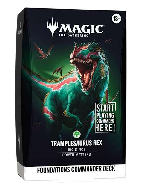 Mazo Commander Tramplesaurus Rex Foundations Inglés - Magic The Gathering