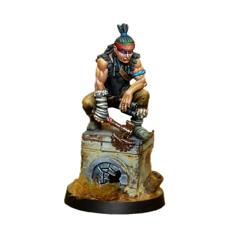 Sombra con tomahawk