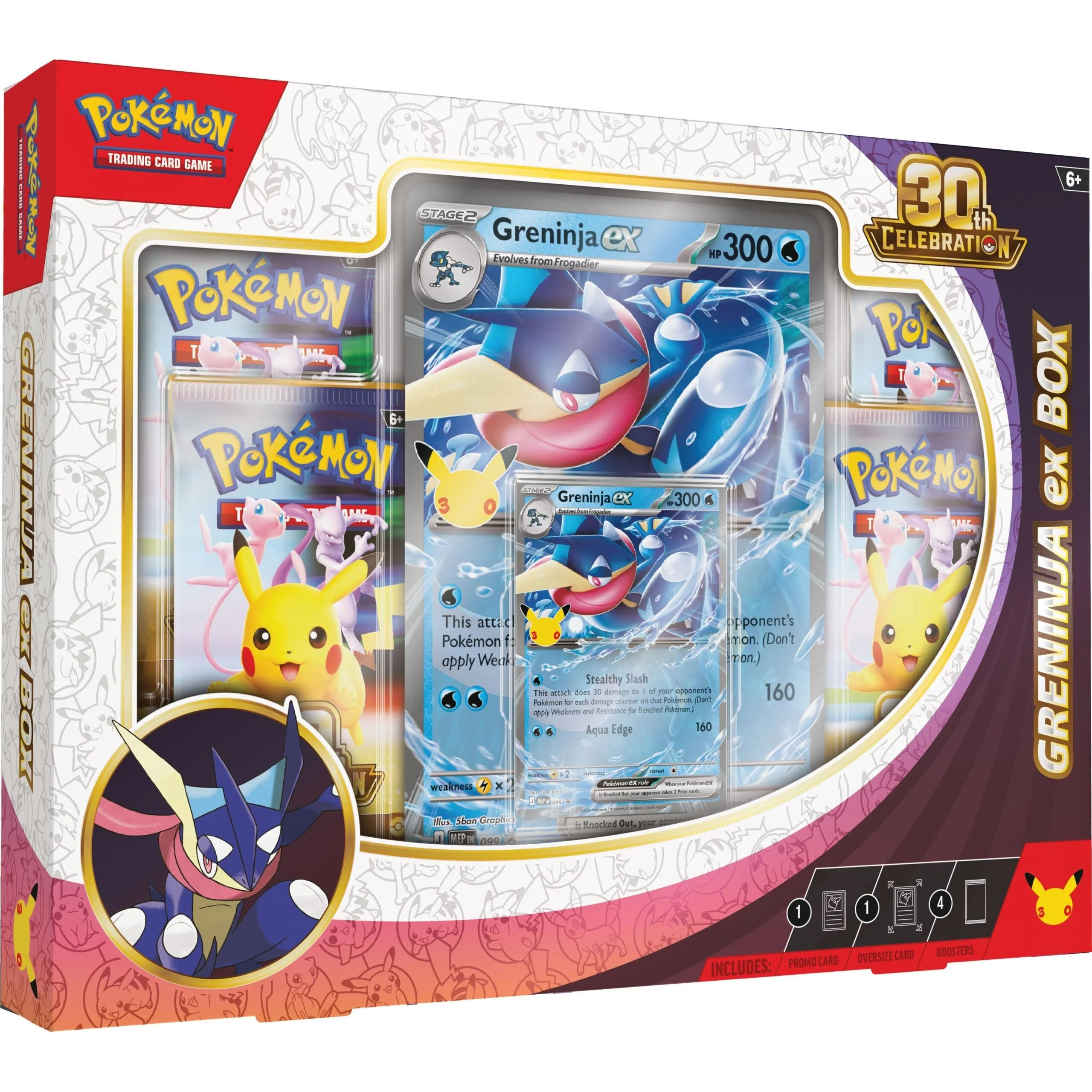 Pokémon TCG: Caja Greninja ex – 30.º Aniversario (RESERVA 100% ASEGURADA)