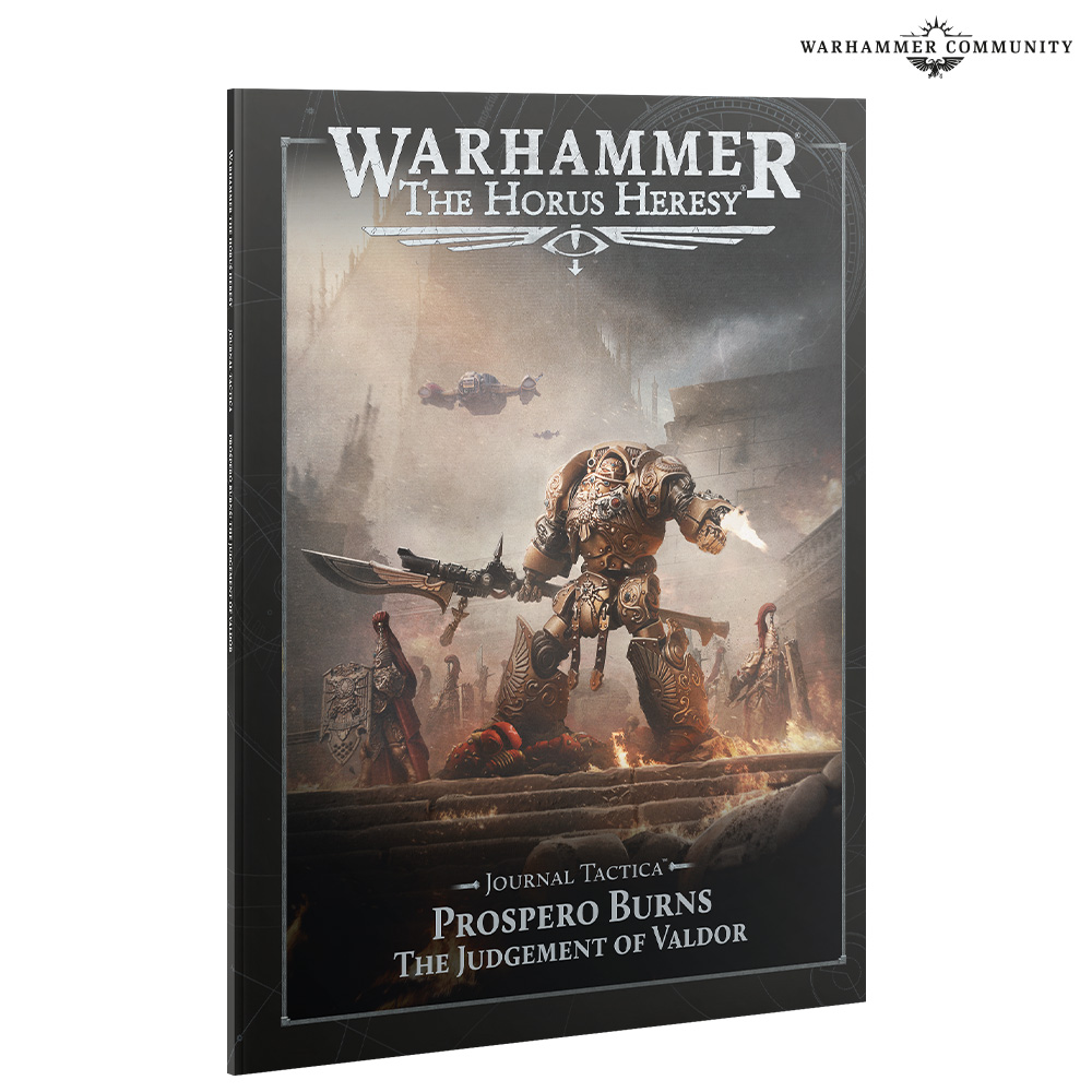 Portada del Journal Tactica Prospero Burns Judgement of Valdor