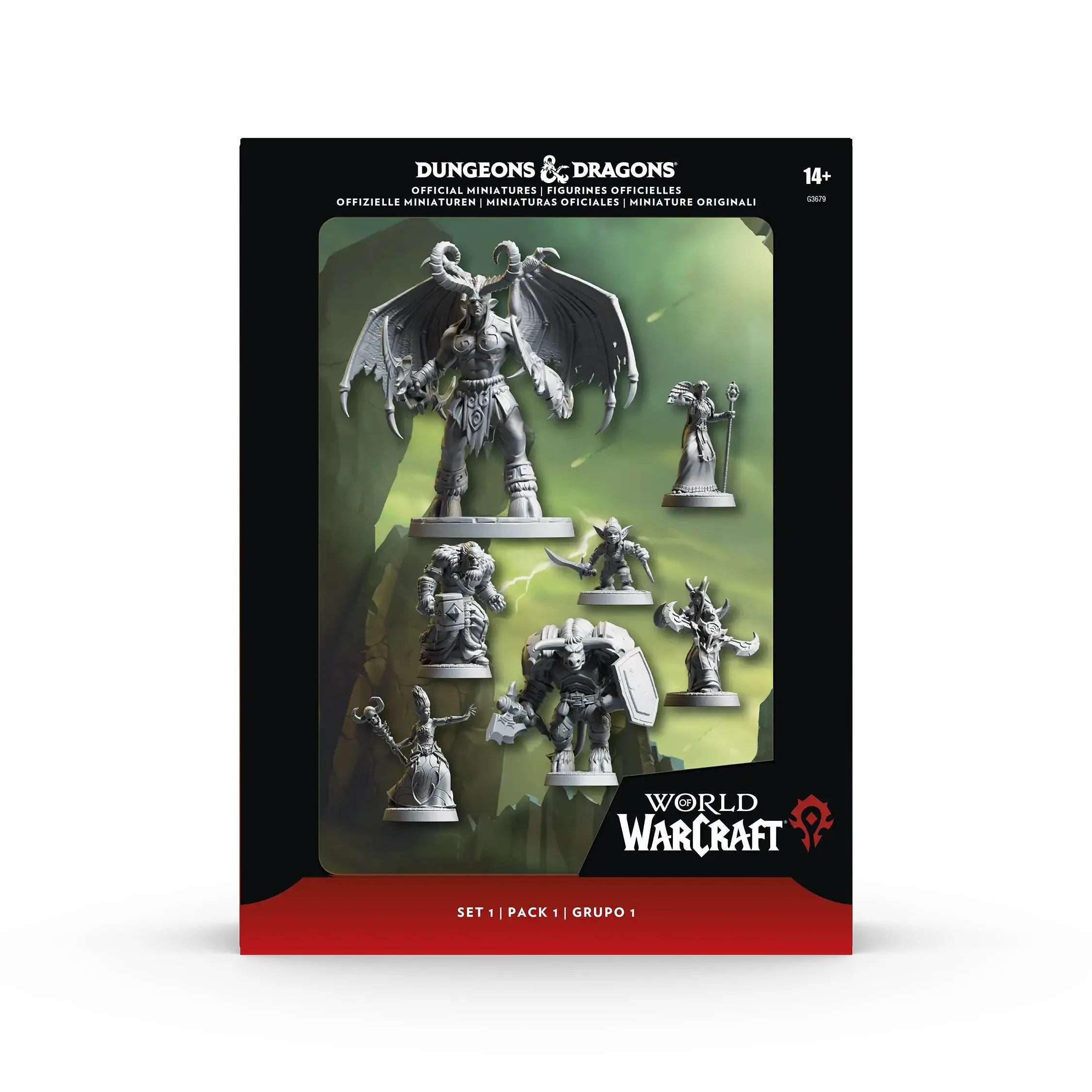 Minis World of Warcraft Set 1: Horda (7 Miniaturas) – Dungeons & Dragons