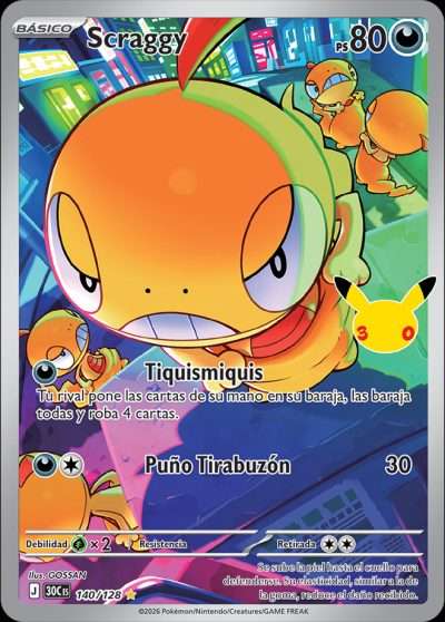 Carta de Scraggy de Celebración 30.º Aniversario