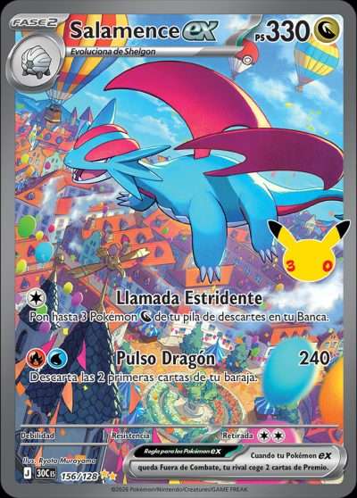 Carta de Salamence ex de Celebración 30.º Aniversario